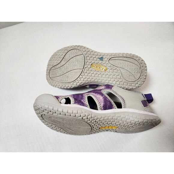 Keen Closed Toe Sandals Kids size 3 Purple Tie Dye - Picture 2 of 6